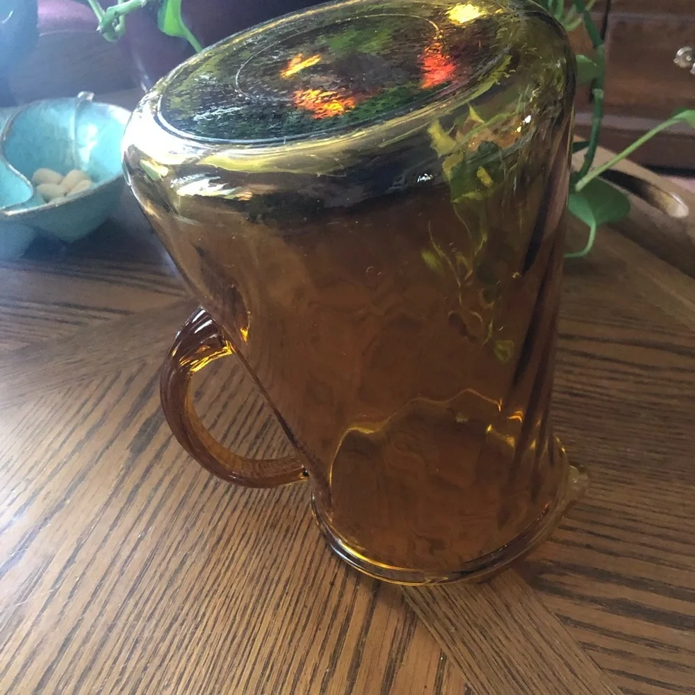 Amber Glass Pitcher